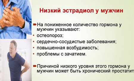 Низкий эстрадиол у мужчин Причины пониженного эстрадиола у мужчин