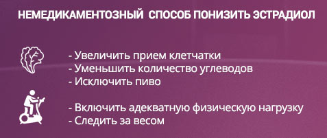 Как нормализовать уровень эстрадиола Немедикаментозные способы снижения эстрадиола