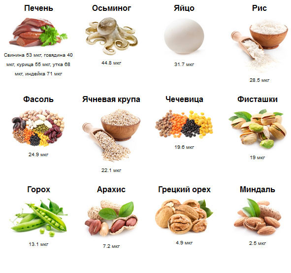 В каких продуктах содержится селен